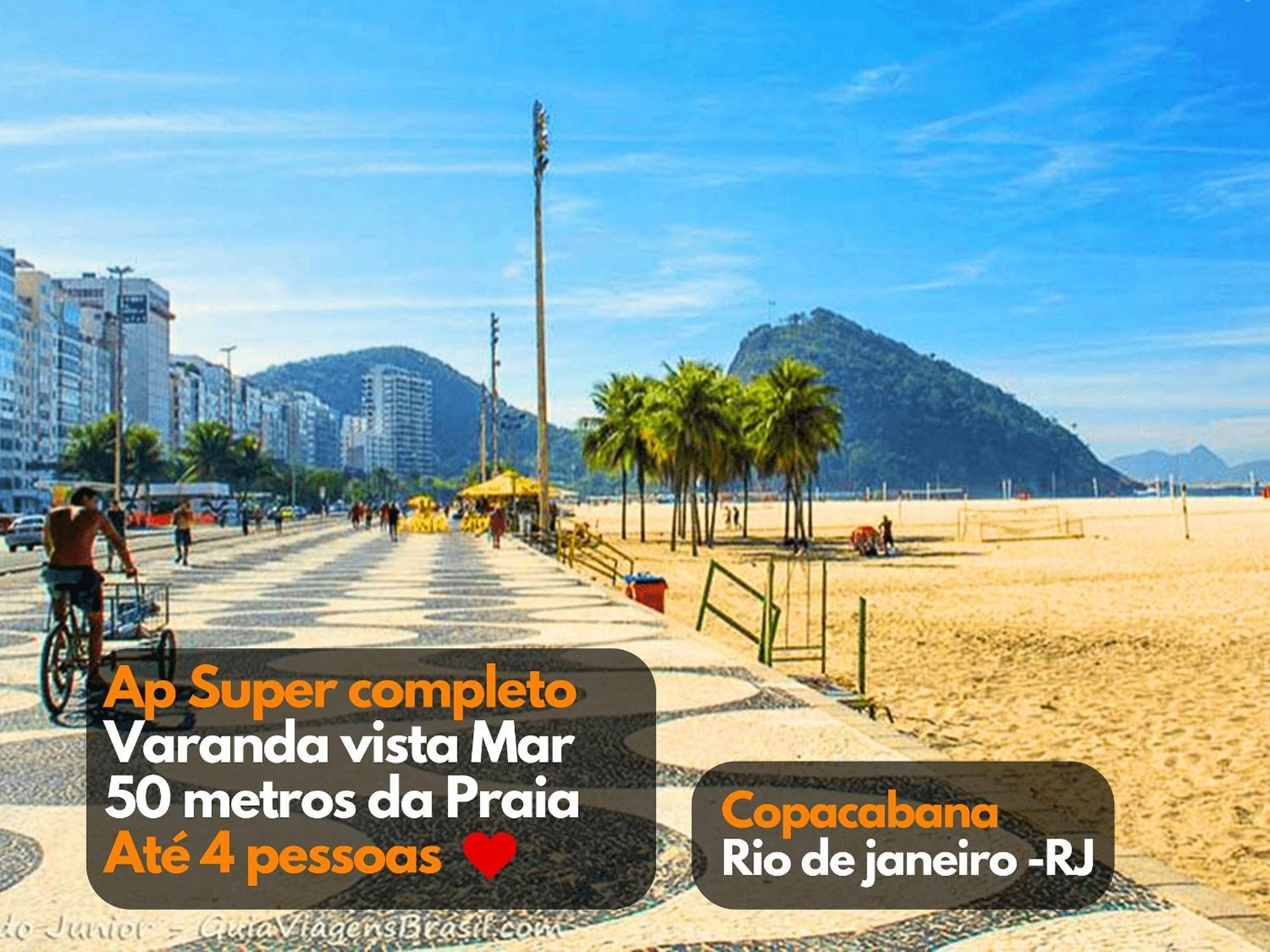 Apartamento Super Completo Quadra Da Praia Vista Mar Varanda Copacabana Río de Janeiro